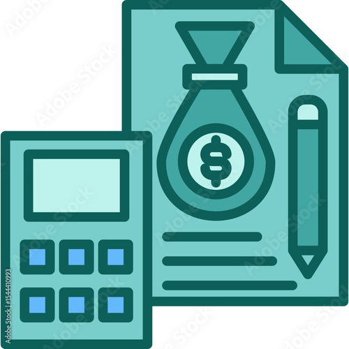 Budget Planner  solid icon