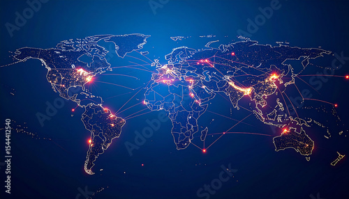 Global Trade Disruption on a Digital Map