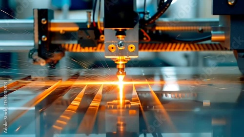 robot arm in factory for industrial	
