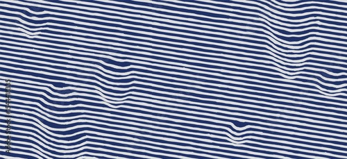 Hand drawn diagonal brush lines abstract loosely woven thread pattern in white and blue, Japanese style creative stripes background in white and blue, simple graphic for textile, carpet
