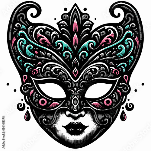 Decorative masquerade mask 