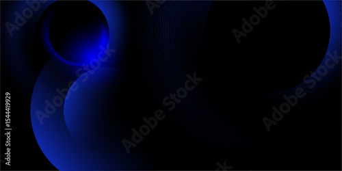 Abstract blue modern background with. Dynamic geometric shapes. Vector illustration.
