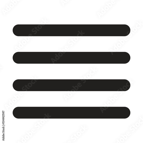 Lineart Icon justify alignment. Typographic and Paragraph Tools for UI, Apps, and Web Design.