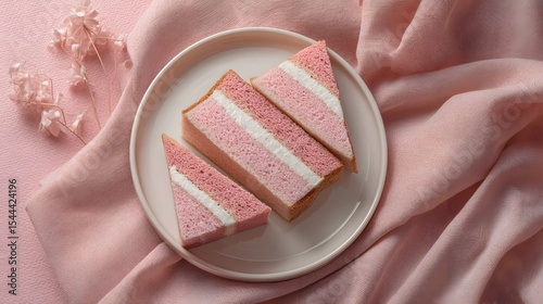 Pink Aesthetic Sandwich Triangles