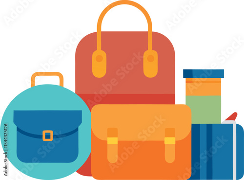 Chic Travel Vector with All in One Essentials