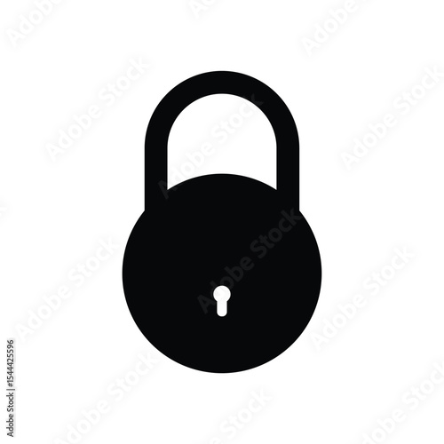Lock vector icon. Vector lock icon. Lock and unlock symbol. Locked and unlocked black icon. Lock and key vector.
