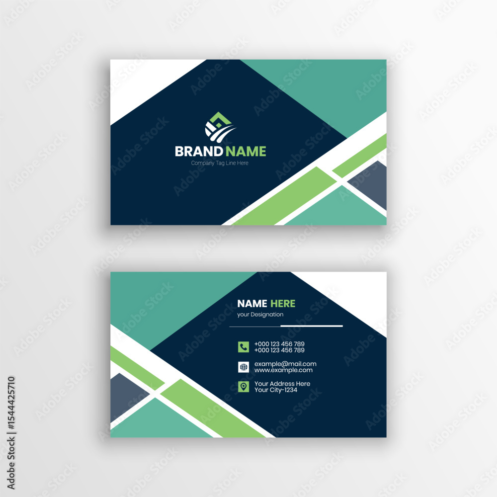 Naklejka premium 10. Corporate business card design Template Layout