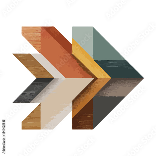 Vector illustration of arrow isolated in White Background, arrow vector