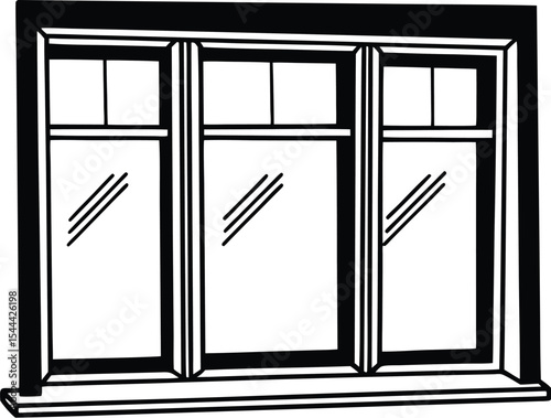 black and white doors