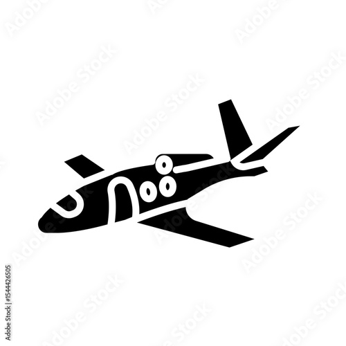 Private Jet Icon Design
