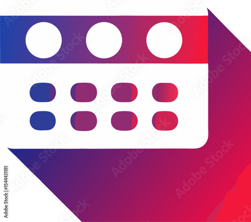 Loyalty card design: punch hole icons, gradient background with white background.