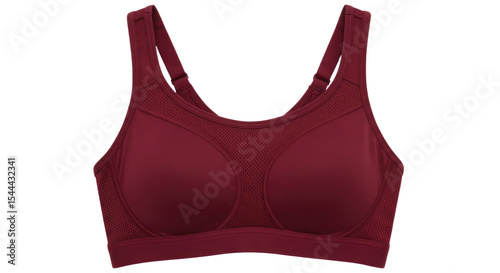 Wallpaper Mural Maroon Sports Bra with Mesh Detailing. Torontodigital.ca