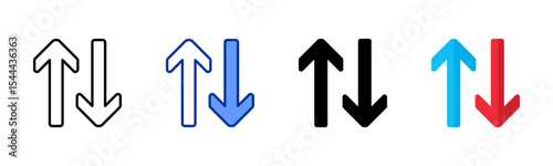 Up And Down icon sheet multiple style collection