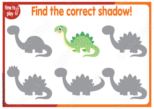 find the correct shadow shape. Kids educational puzzle. Funny little wild mammal cartoon character. Find the correct silhouette. Kids logic educational task. Vector