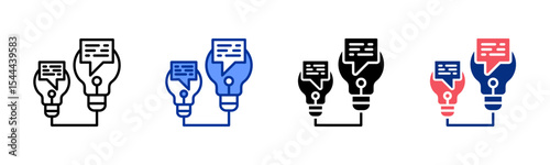 Creative Communication icon sheet multiple style collection