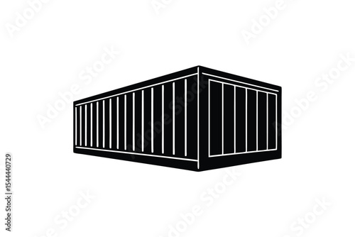 shipping container vector silhouette