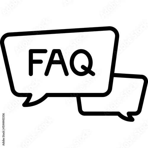 FAQ Line Icon