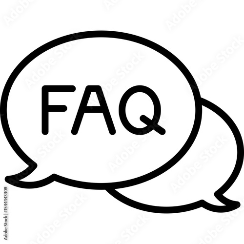 FAQ Line Icon