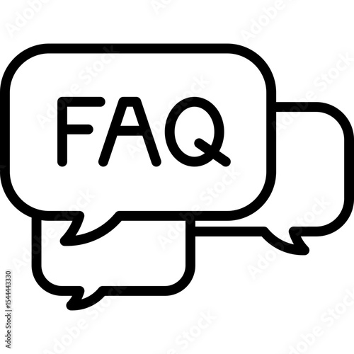 FAQ Line Icon