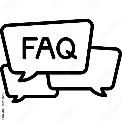 FAQ Line Icon