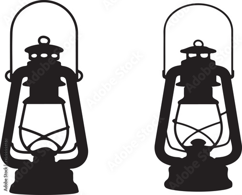 Lamp Silhouettes - Vintage Lighting & Outdoor Ambiance