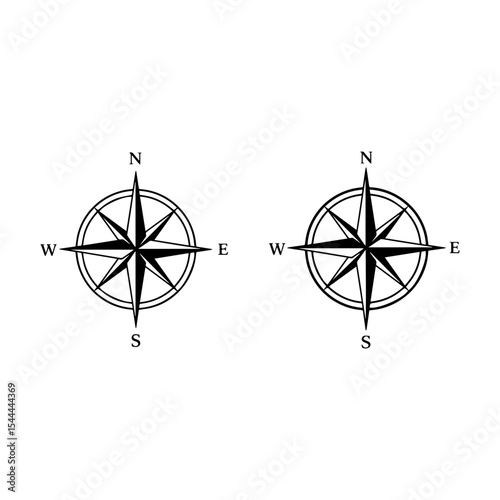 compass and map