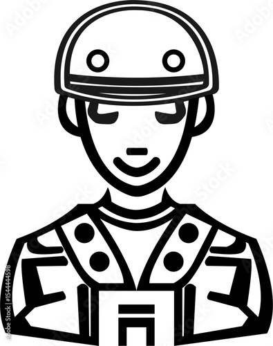 Soldier vector stock design