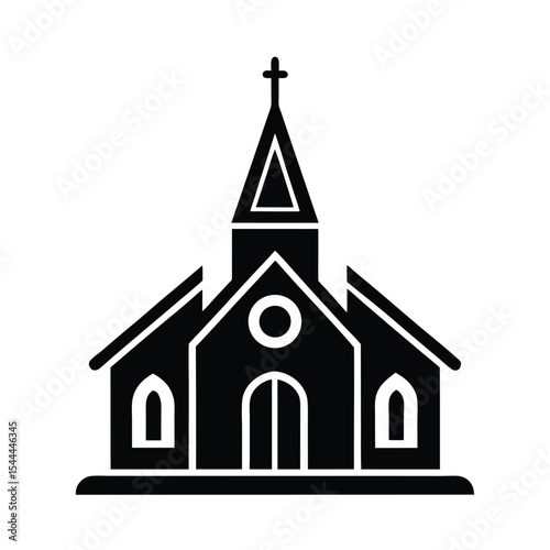 Charch vector silhouette