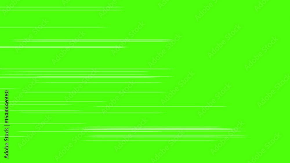 Bright white streaks overlay a vivid emerald backdrops