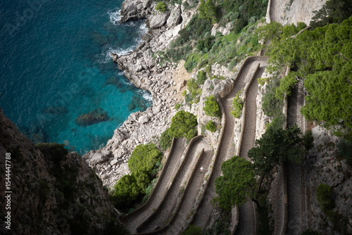 Mediterranean Rocky Coastline from Above
