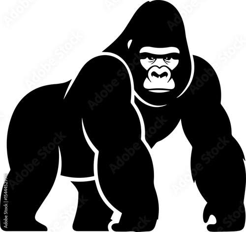 Assertive Gorilla Silhouette