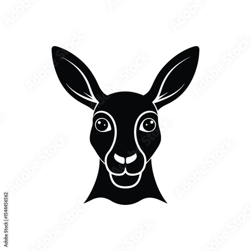 vector image of a donkey
