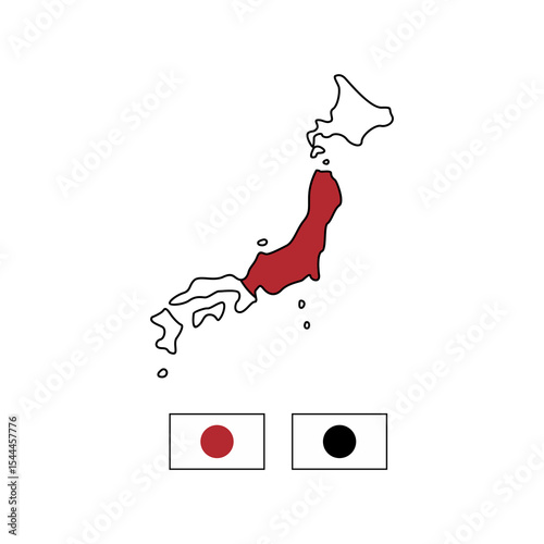 
Graphic highlighting Honshu Island on a detailed map of Japan. Suitable for travel brochures, geography presentations, and educational materials.

