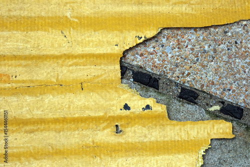 old rusty metal plate