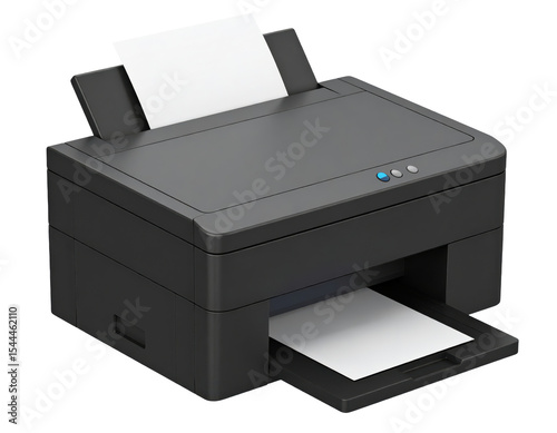 Black printer office equipment printing machine document output device