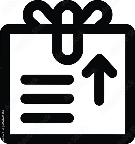 Shipping Package Box Icon: Delivery, Logistics, Parcel, Gift, Order, E-commerce, Supply Chain Vector