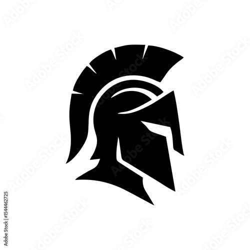 Gladiator spartan helmet logo mascot design vector warrior character battle armor shield drawing illustration ancient greek concept mythology heroic symbol graphic strong epic soldier