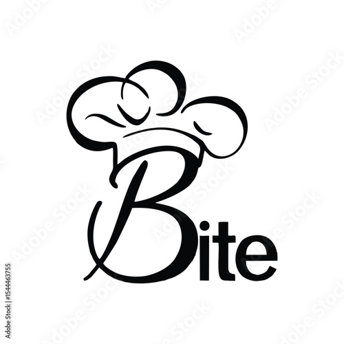 A playful and creative logo design featuring a bold icon with a bite mark, symbolizing taste, fun, and uniqueness — ideal for food brands, snack companies, or modern digital brands with a clever twist