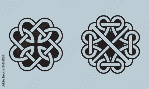 celtic knot tattoo design silhouette, icon, vector, celtic, ornament, knot, illustration, black, pattern, intricate, outline, tattoo, geometric, irish, art, element, decoration, design, symbol, ancien