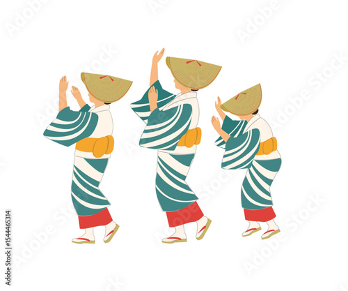夏祭り　女性ダンサー
