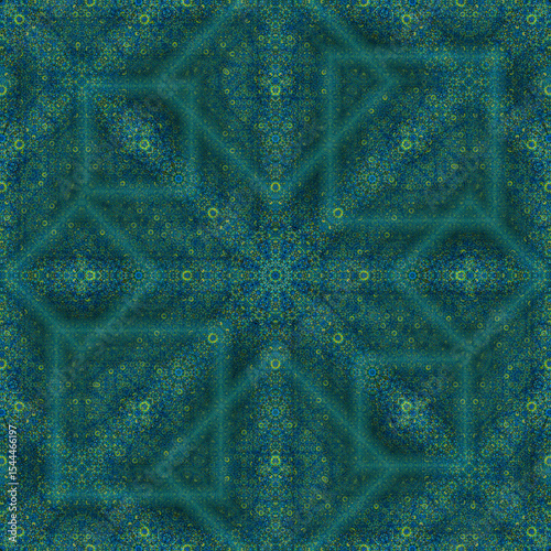 Complex geometric seamless pattern with intersections for design, web, print, batik.