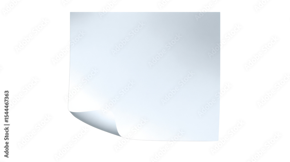 Blank White Paper with Curl: A pristine sheet of white paper with a gentle curl at the corner, symbolizing a fresh start and endless possibilities. Blank White Paper with Curl: A pristine sheet of white paper with a gentle curl at the corner, symbolizing a fresh start and endless possibilities.