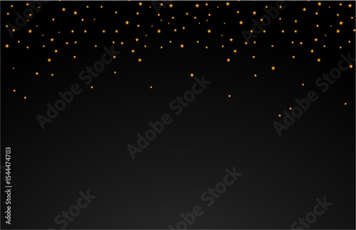 Sky background,Gold coloured stars vector seamless pattern background, golden stars texture background ,stars shapes background, black coloured gradient background	