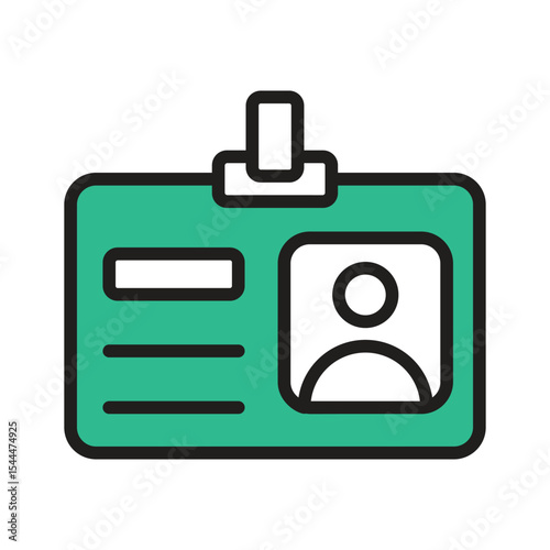 Download our premium line icon of id card