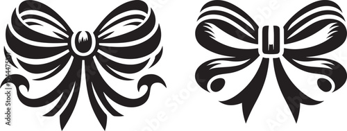 Ribbon Silhouette Vector Design