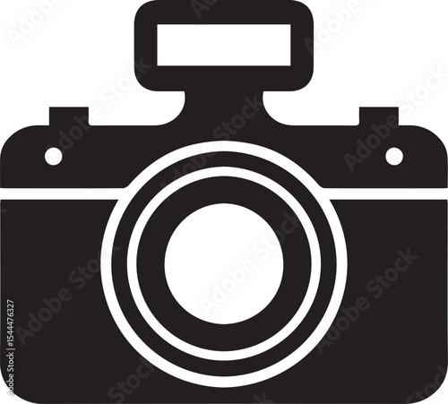 World Photography Day Camera Silhouette Vector