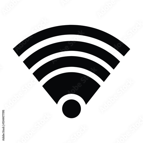 Simple wi fi signal logo icon