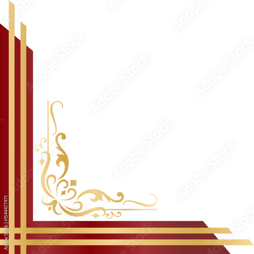 Elegant Ornament Certificate Corner