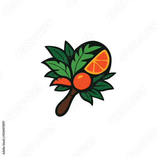 A fresh and vibrant fruit logo featuring colorful and juicy fruit illustrations, symbolizing health, nature, and freshness. Perfect for food brands, juice bars, organic products, or grocery stores.

