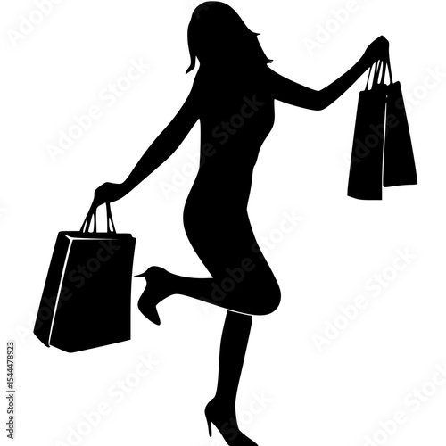 woman with shopping bags